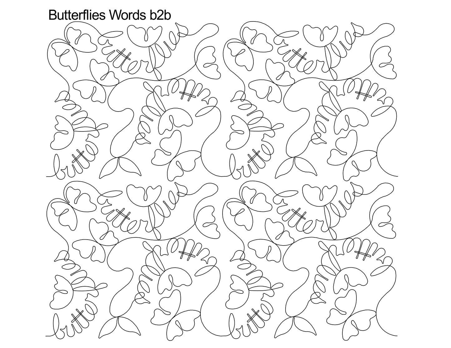 Butterflies Words b2b
