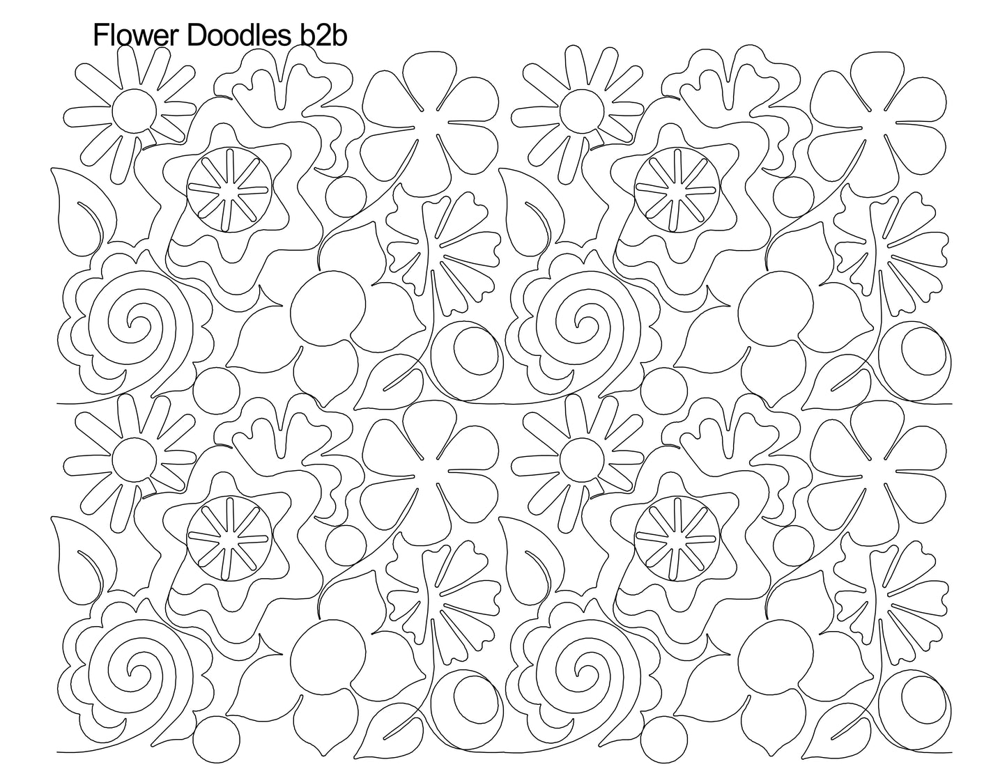 Flower Doodles b2b
