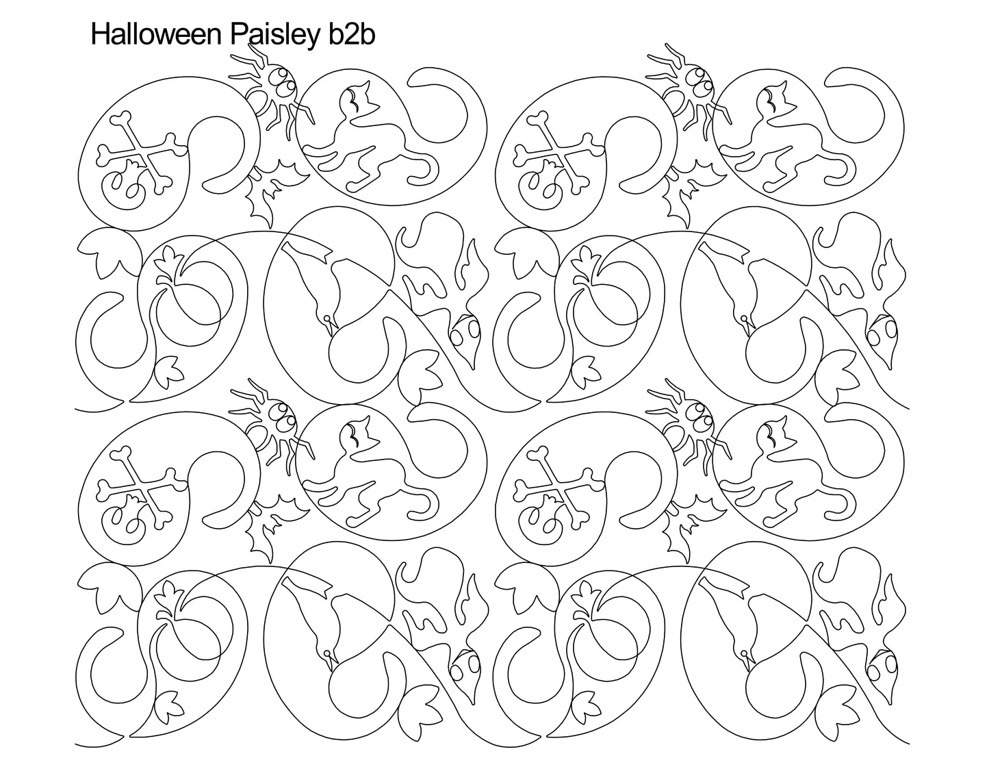 Halloween Paisley b2b