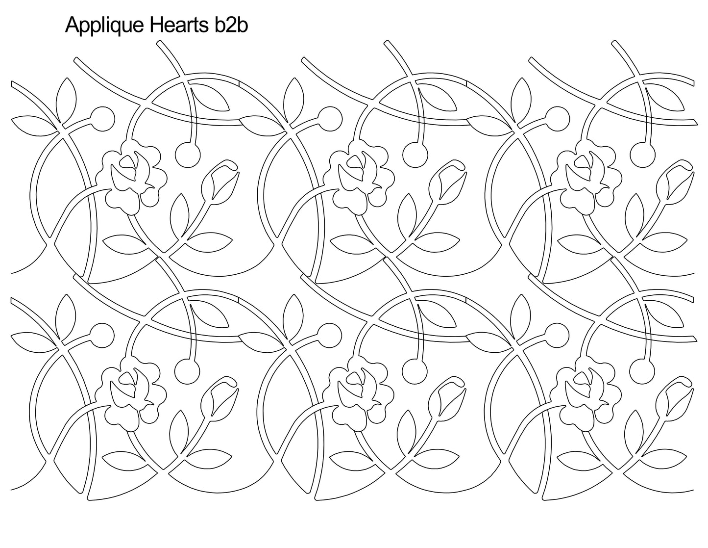 Applique Roses b2b
