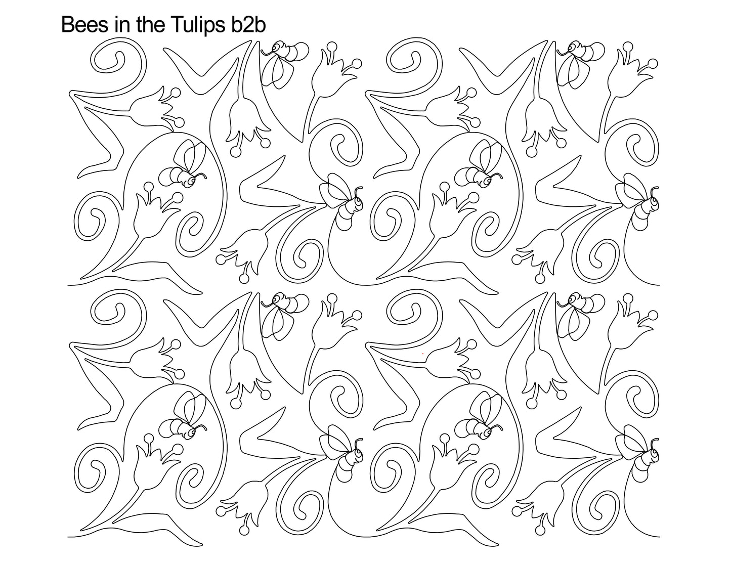Bees in the Tulips b2b
