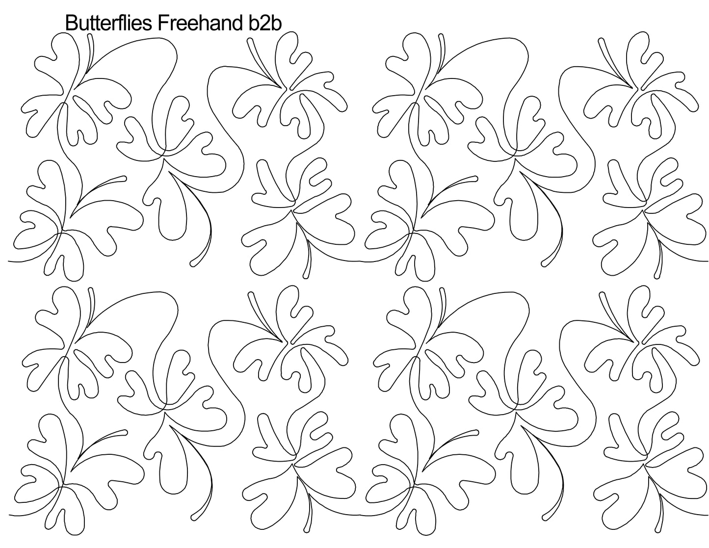 Butterflies Freehand b2b