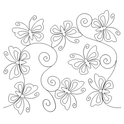 Butterfly and Swirls b2b