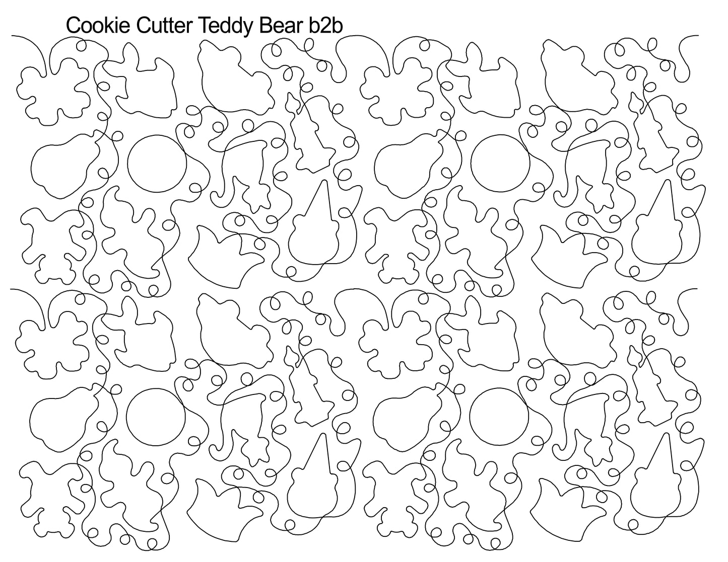 Cookie Cutter Teddy Bear b2b