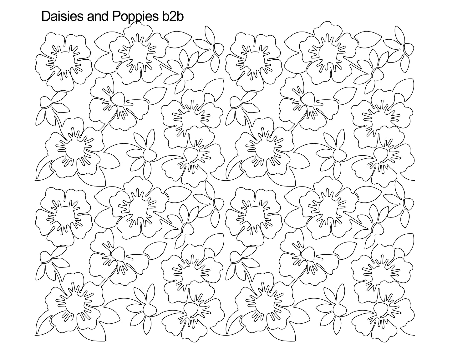 Daisies and Poppies b2b