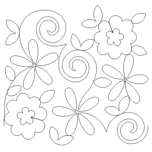 Daisy and Posies Swirls b2b