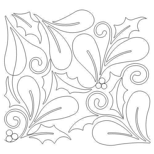 Feathers, Holly and Swirls b2b