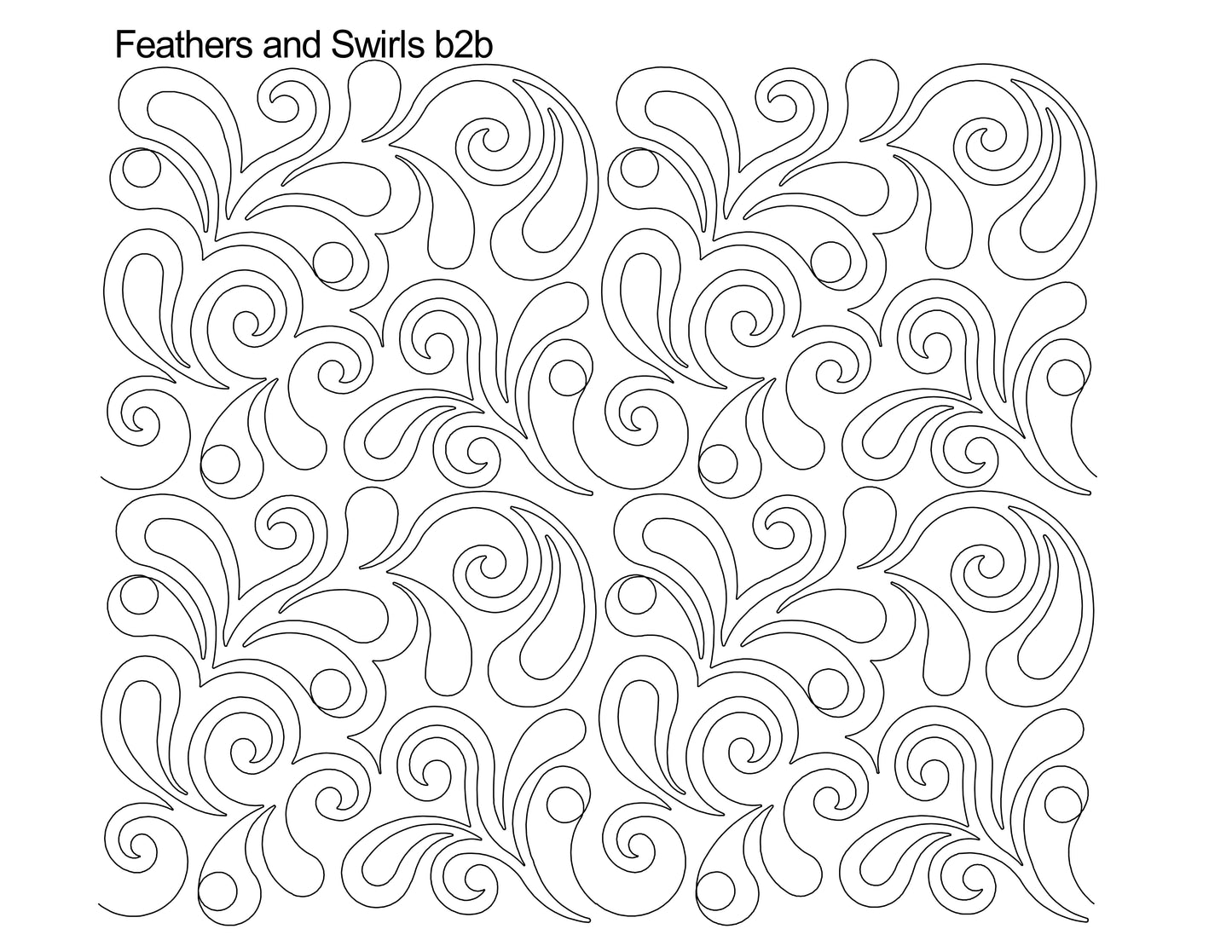 Feathers and Swirls b2b