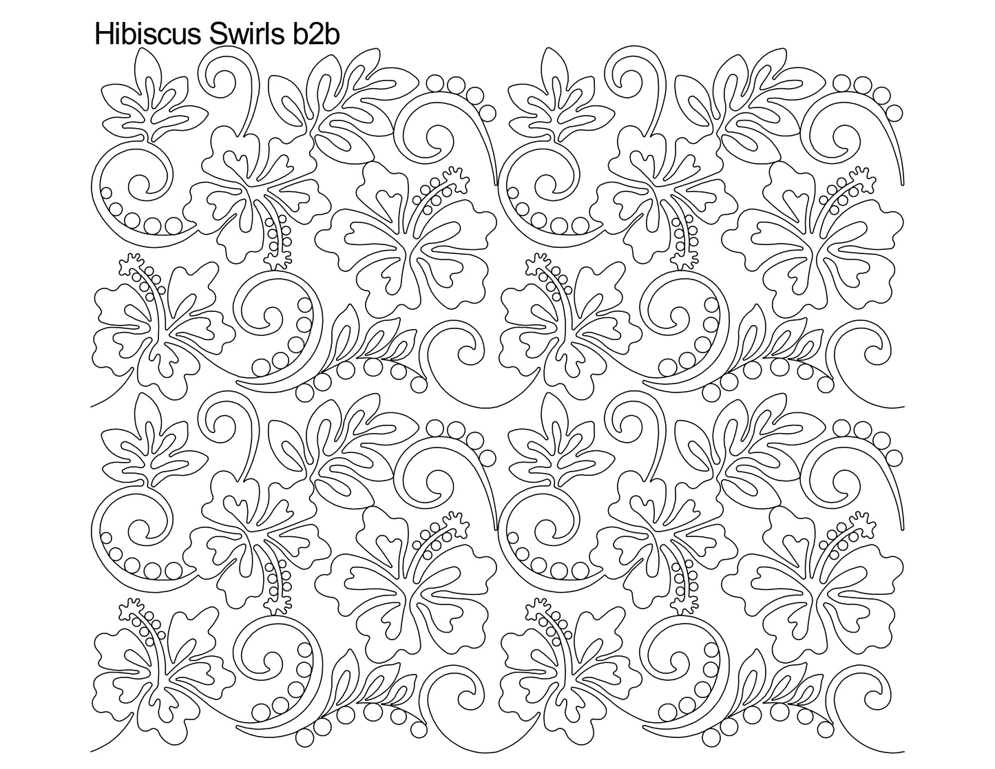 Hibiscus Swirls b2b