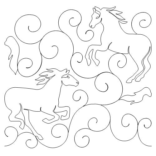 Horse Swirls b2b