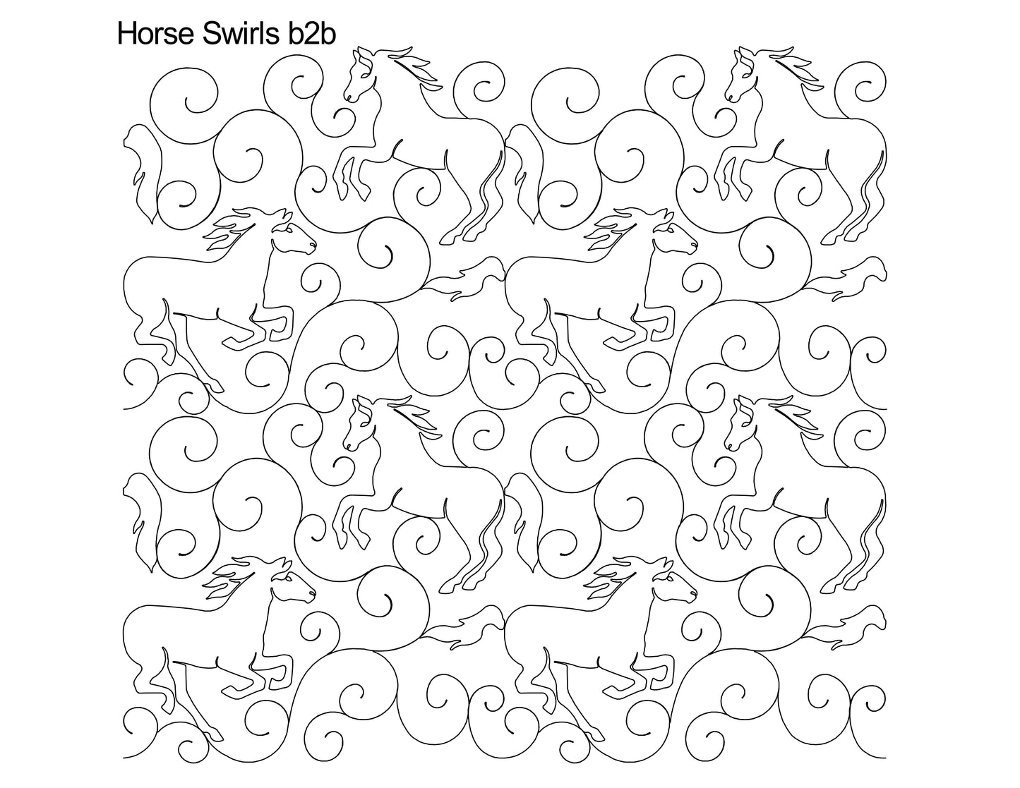 Horse Swirls b2b